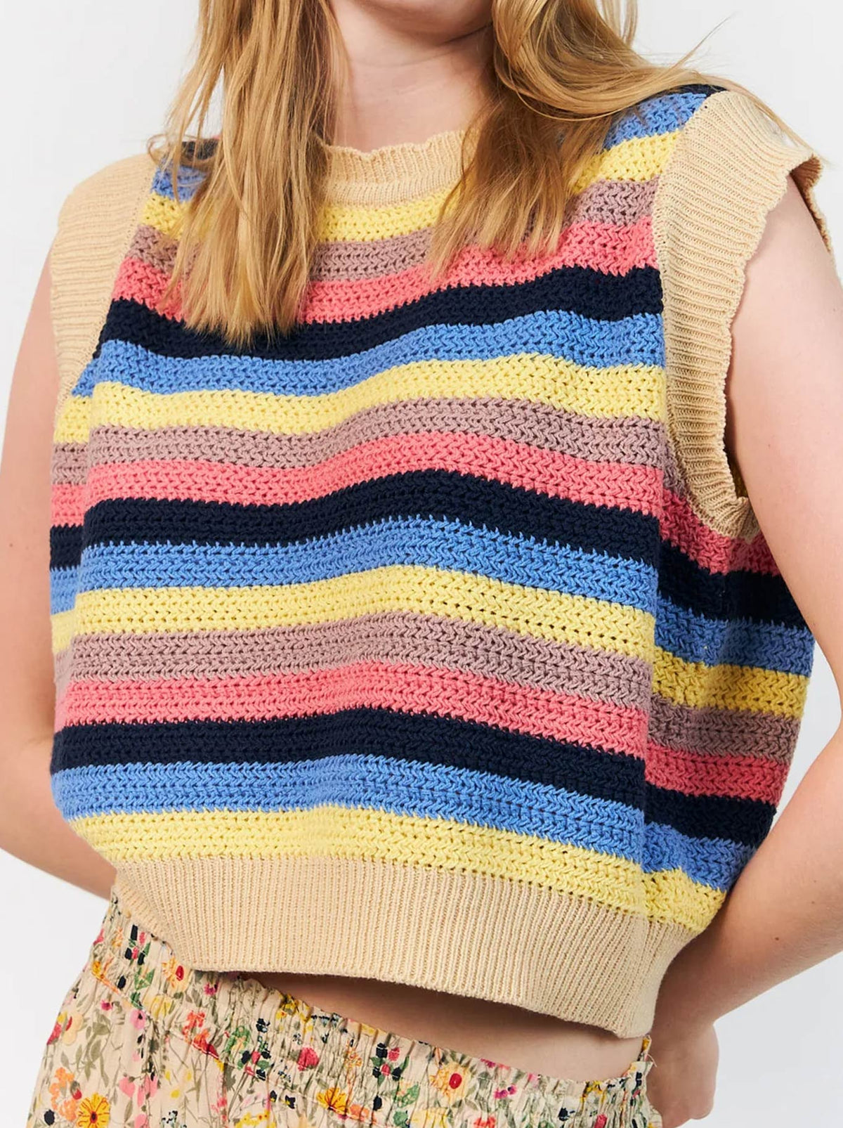 LOLLYS LAUNDRY CHICAGO KNIT VEST (Multi)