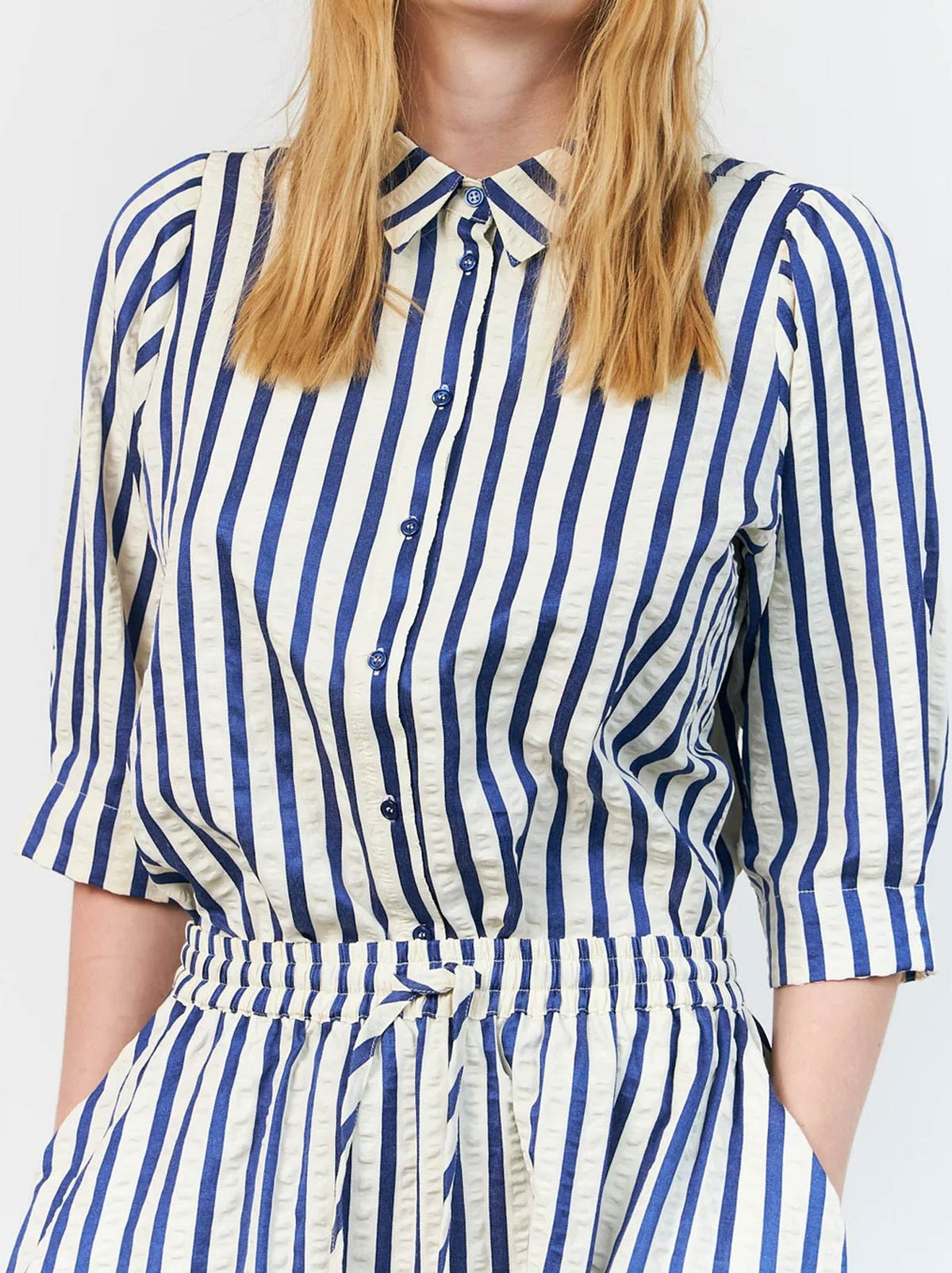 LOLLYS LAUNDRY BONO SHIRT (Blue)