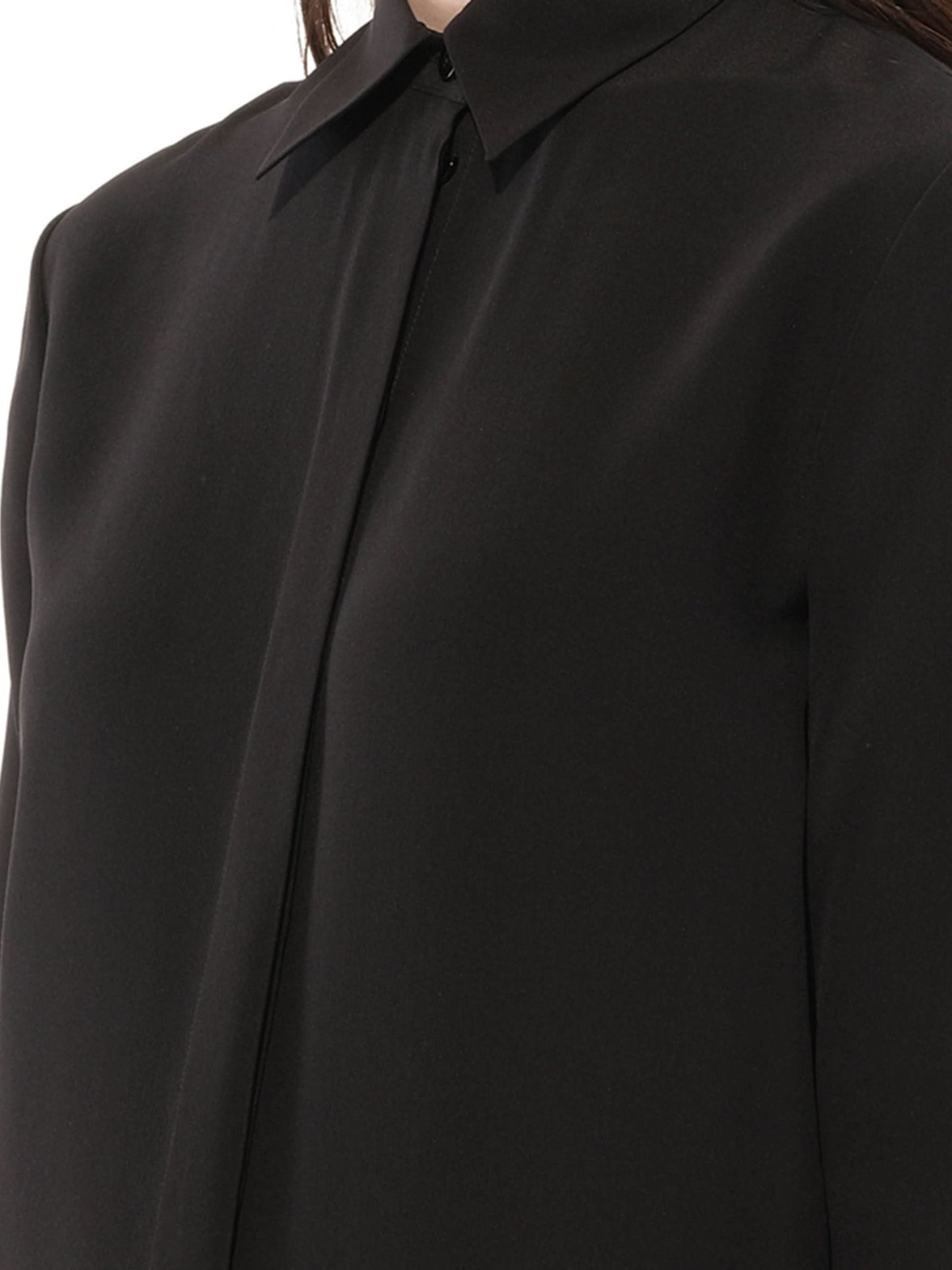 GIVENCHY Long Sleeve Blouse (Black)