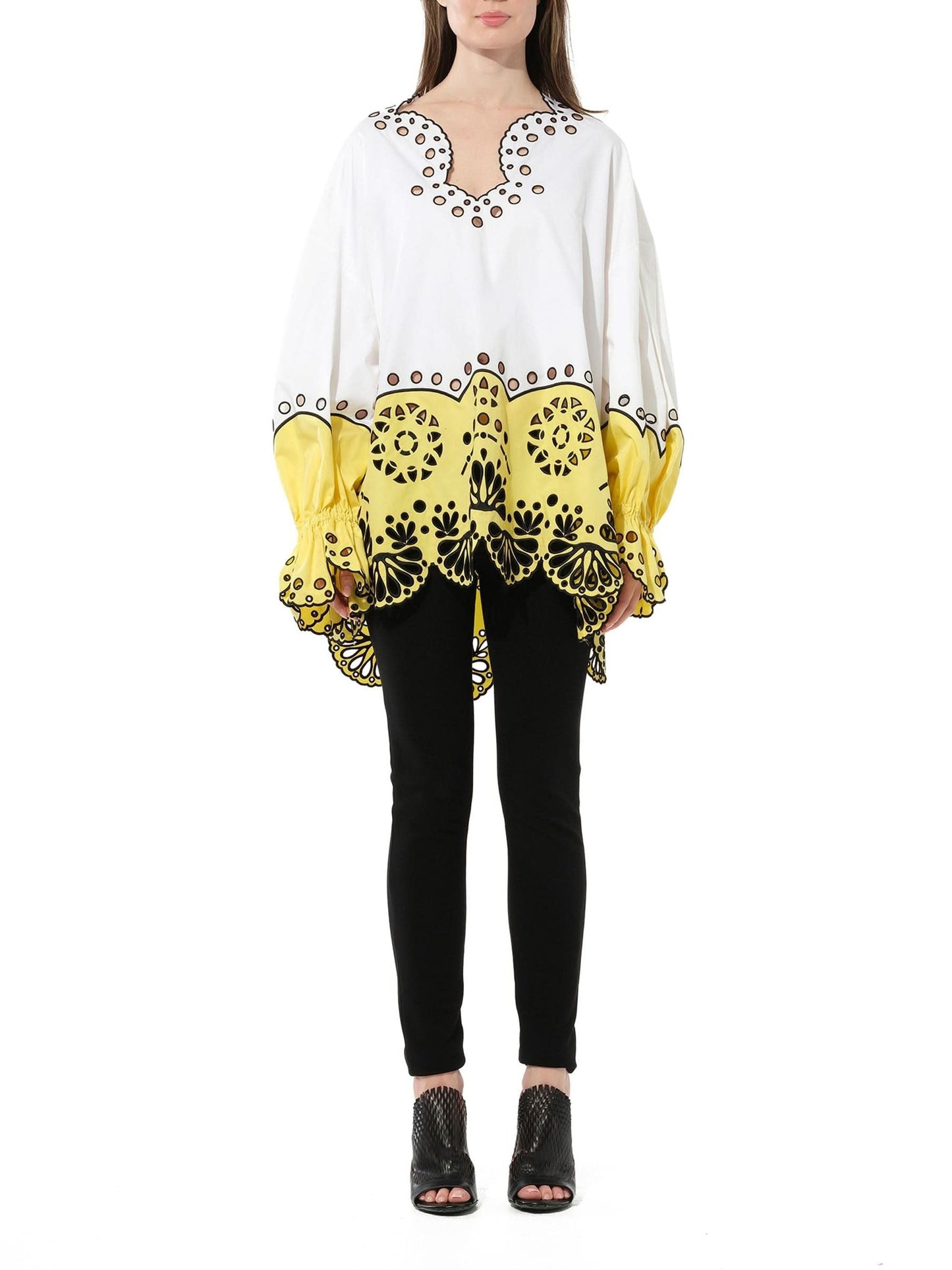 PUCCI Long Sleeve Blouse (White)