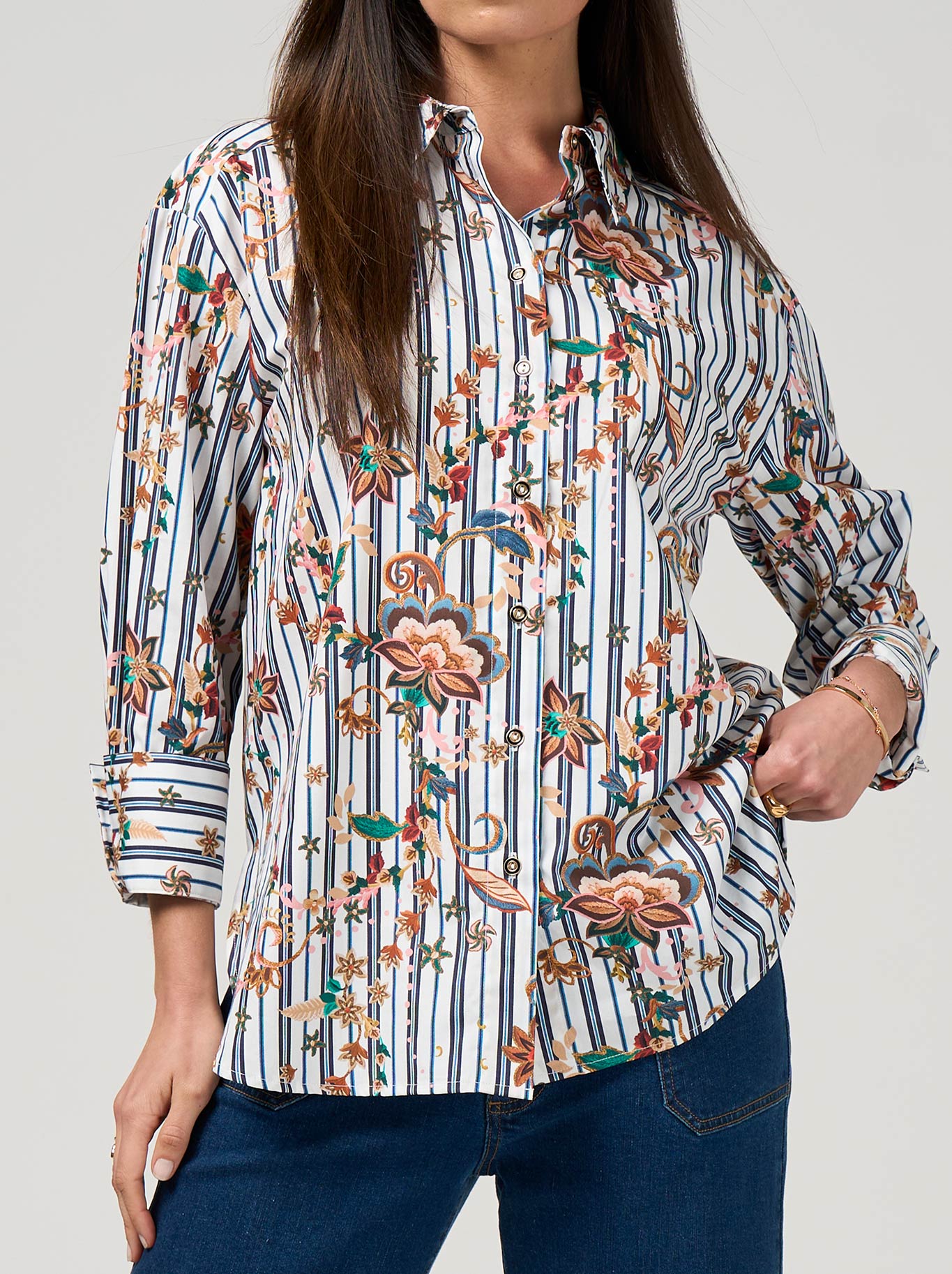 Image of Shirts. Productname: Loobie'S Story Louis Shirt in White colour by brand - Loobies Story