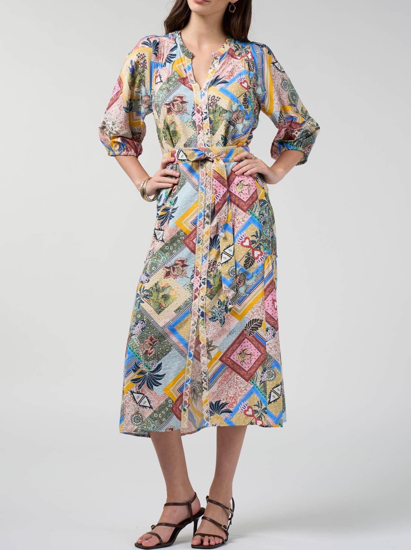 Loobie'S Story Ceylon Midi Dress (Multi)