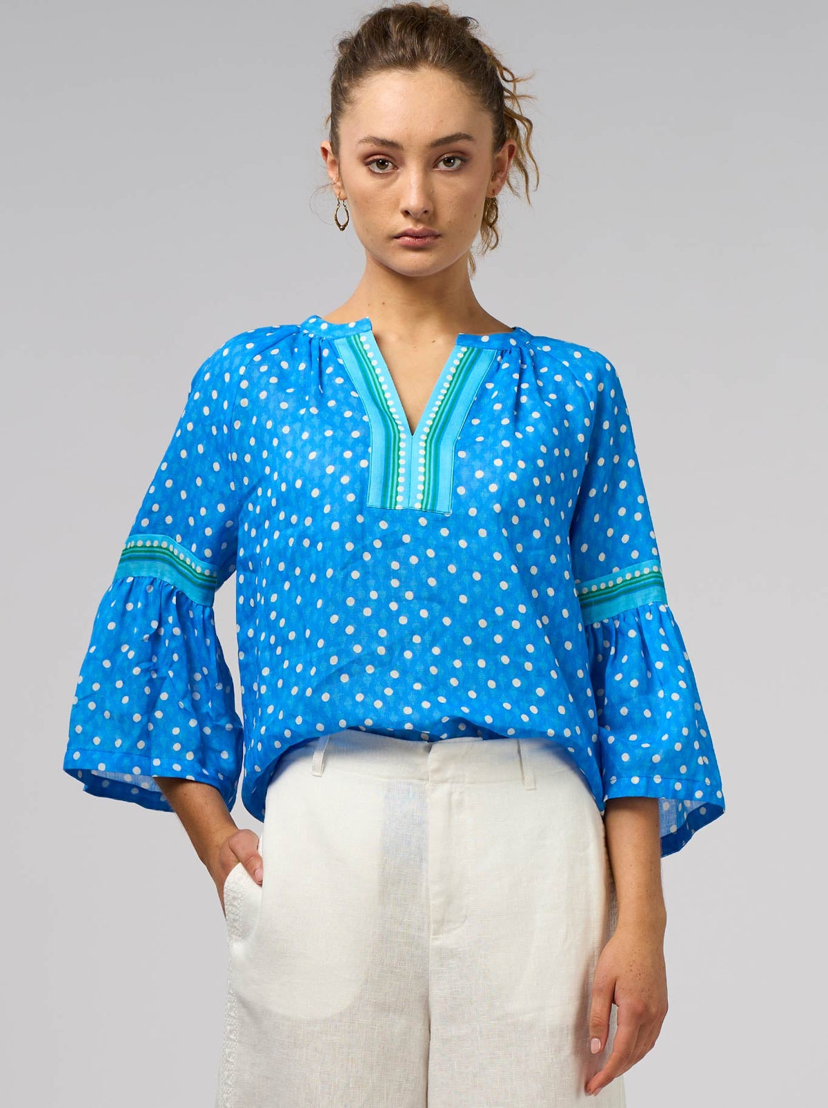 Loobie'S Story Samira Blouse (Electric Blue)