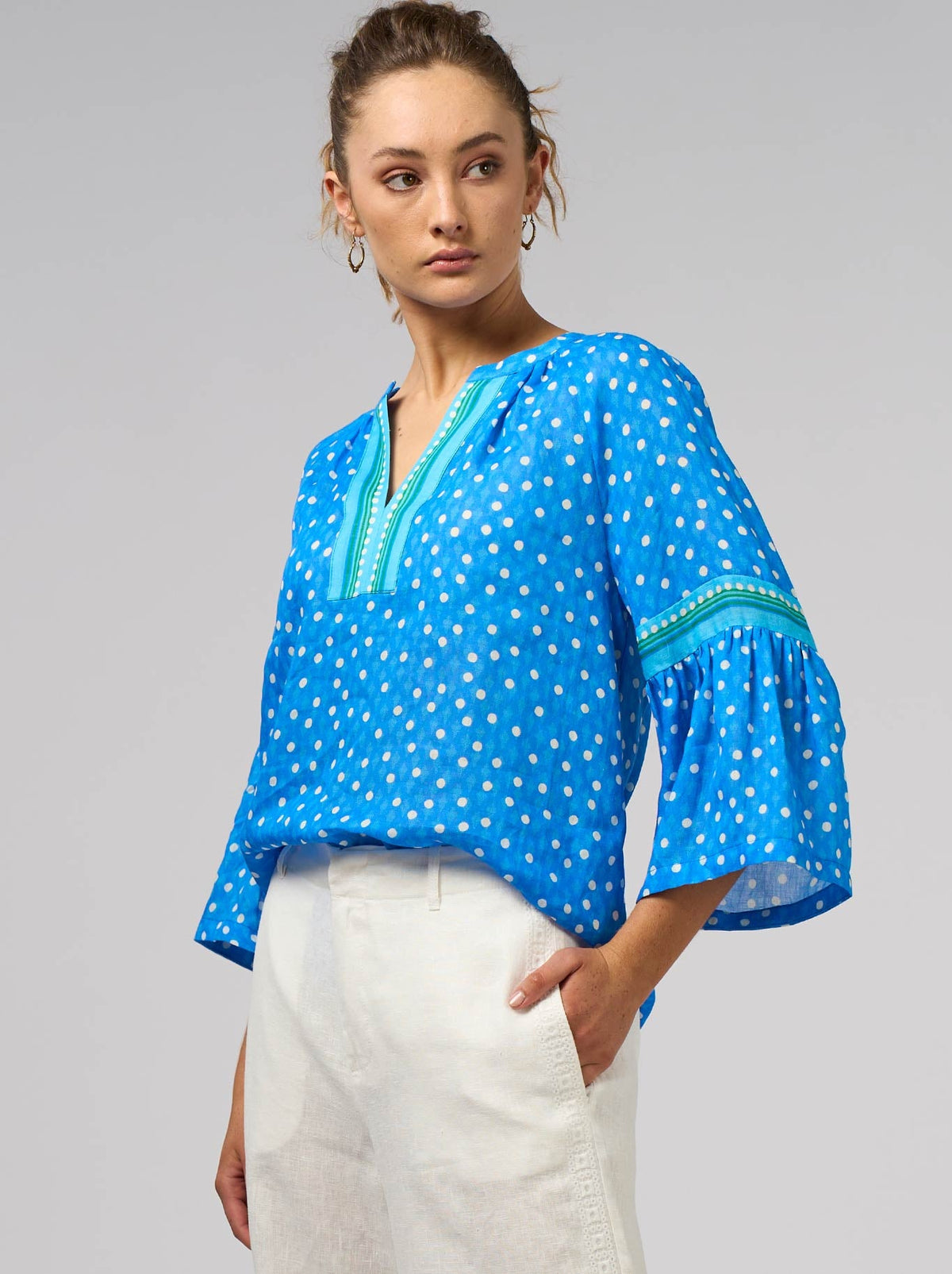 Loobie'S Story Samira Blouse (Electric Blue)