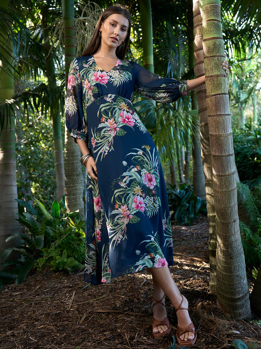 Loobie'S Story Ayana Midi Dress (Indigo)