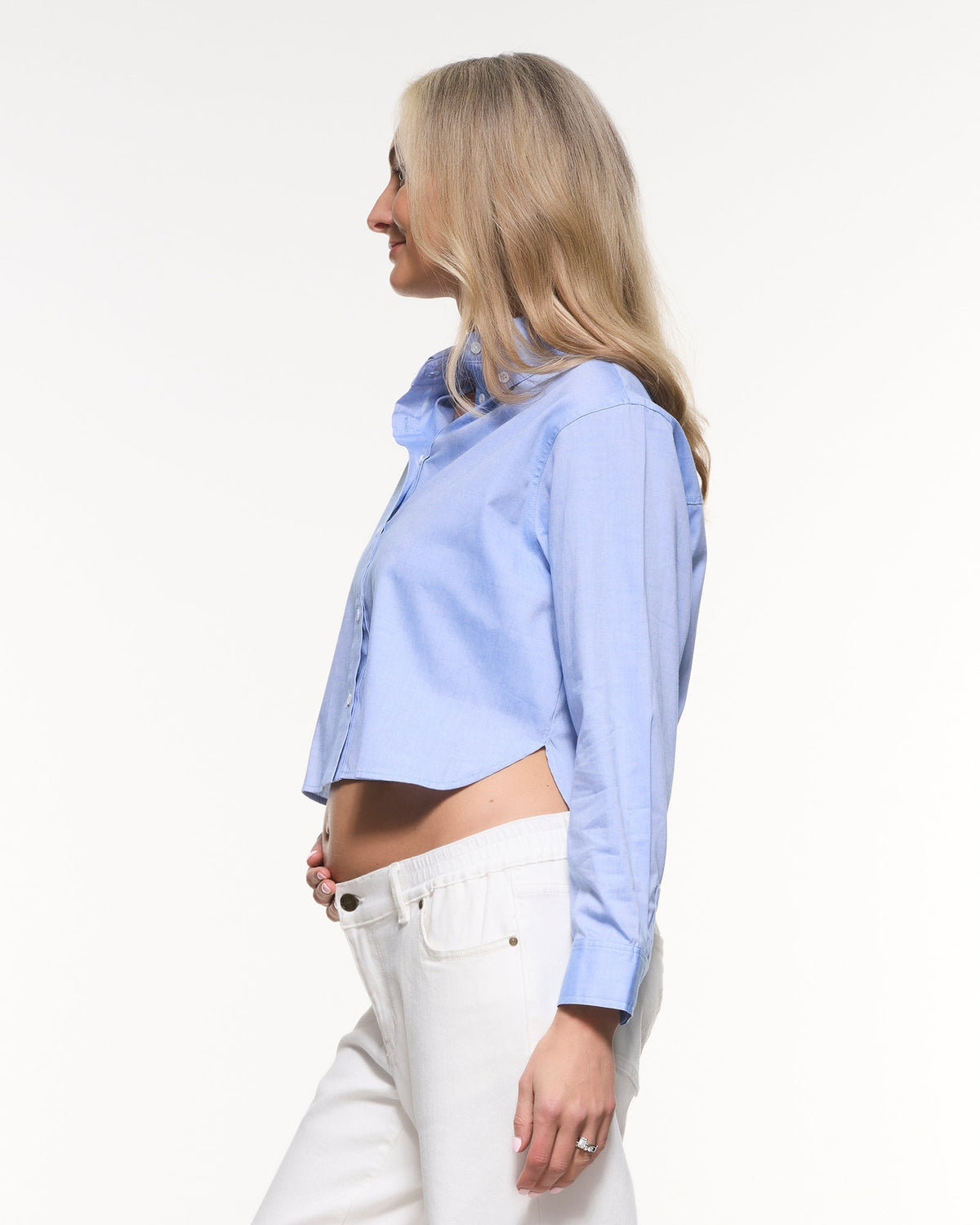 Soon Maternity Loren Cropped Shirt