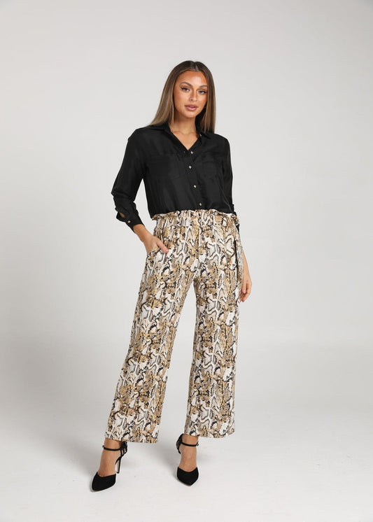Lou Lou The Silk Long-sleeve Shirt (Black)