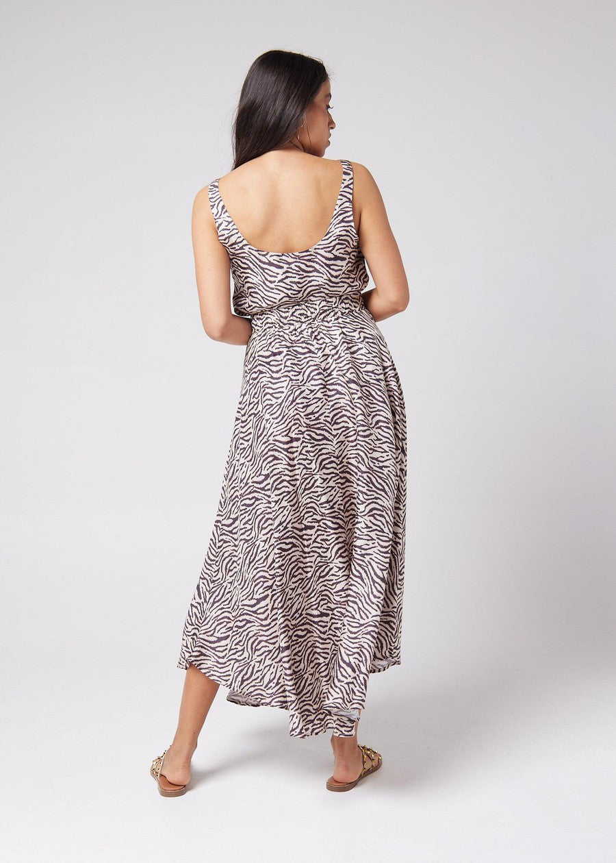Lou Lou Poppy Silk Sleeveless Camisole (Zebra)
