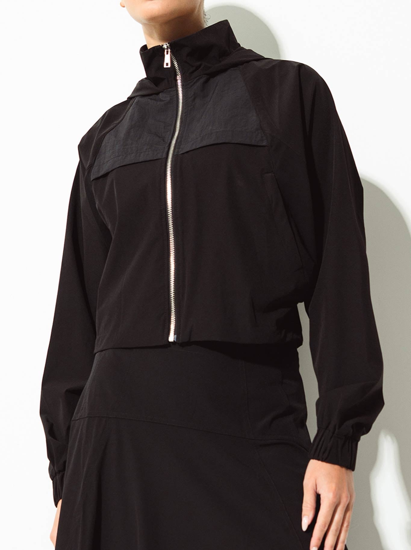 Image of Coats & Jackets. Product name - Lounge The Label Algarve Jacket in Black colour by brand - Lounge