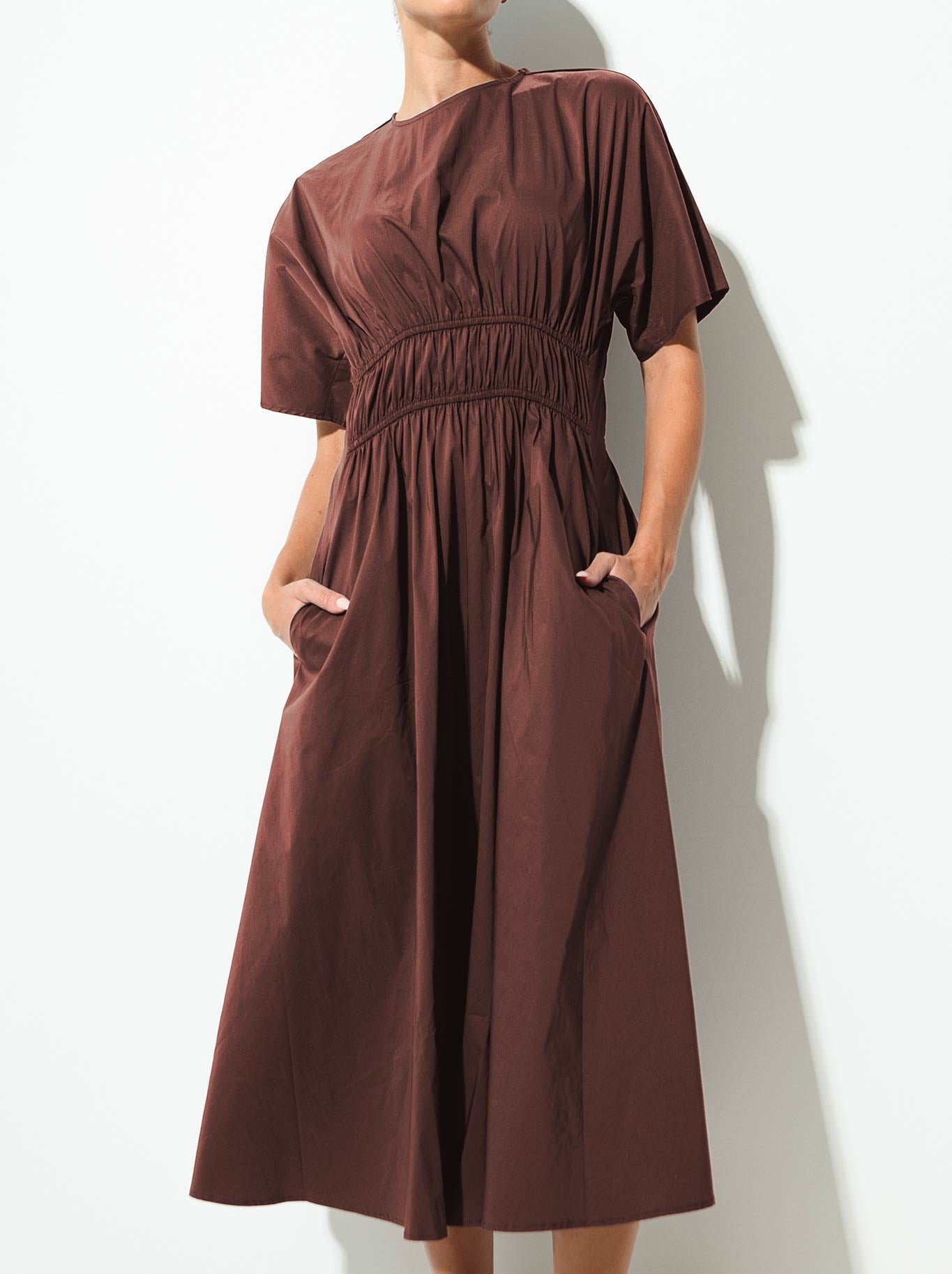 Image of Dresses. Product name - Lounge The Label Bisagos Dress in Fig colour by brand - Lounge