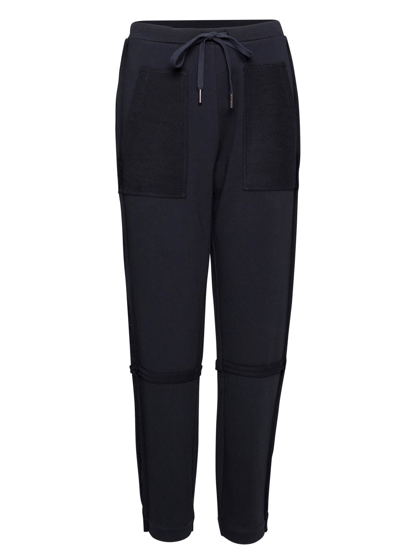 Image of a model wearing Pants. Product name - LOUNGE THE LABEL MOSELLE PANT in Ink colour by brand - Lounge