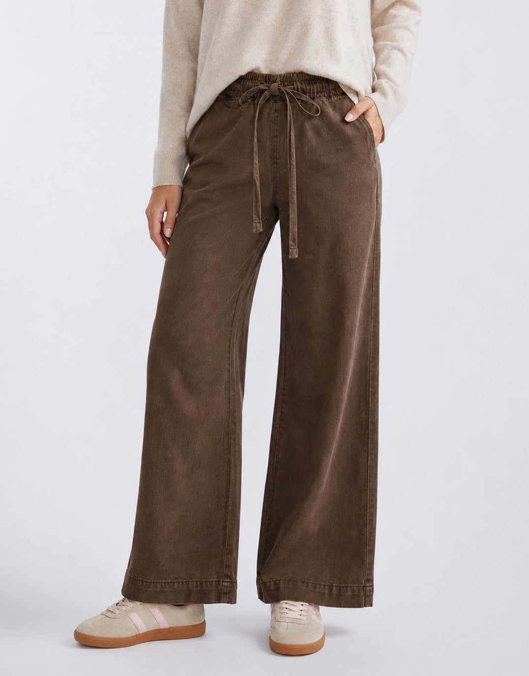Image of Jeans. Product name - Lucia Tencel Denim Jean Chocolate in Chocolate colour by brand - Country Denim