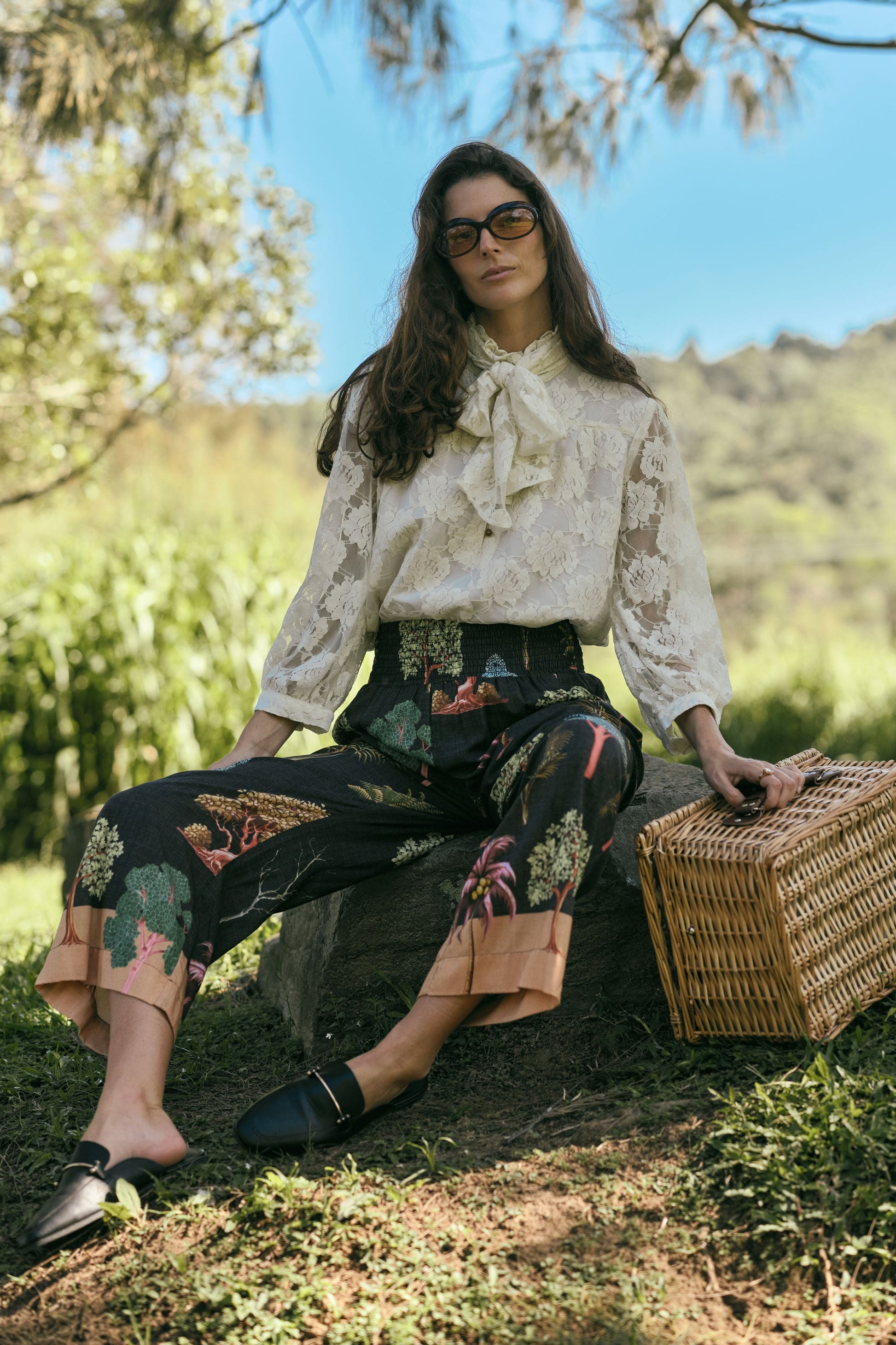 Image of Shirts. Product name - LulaSoul Chandler Lace Shirt Cream in Cream colour by brand - LulaSoul