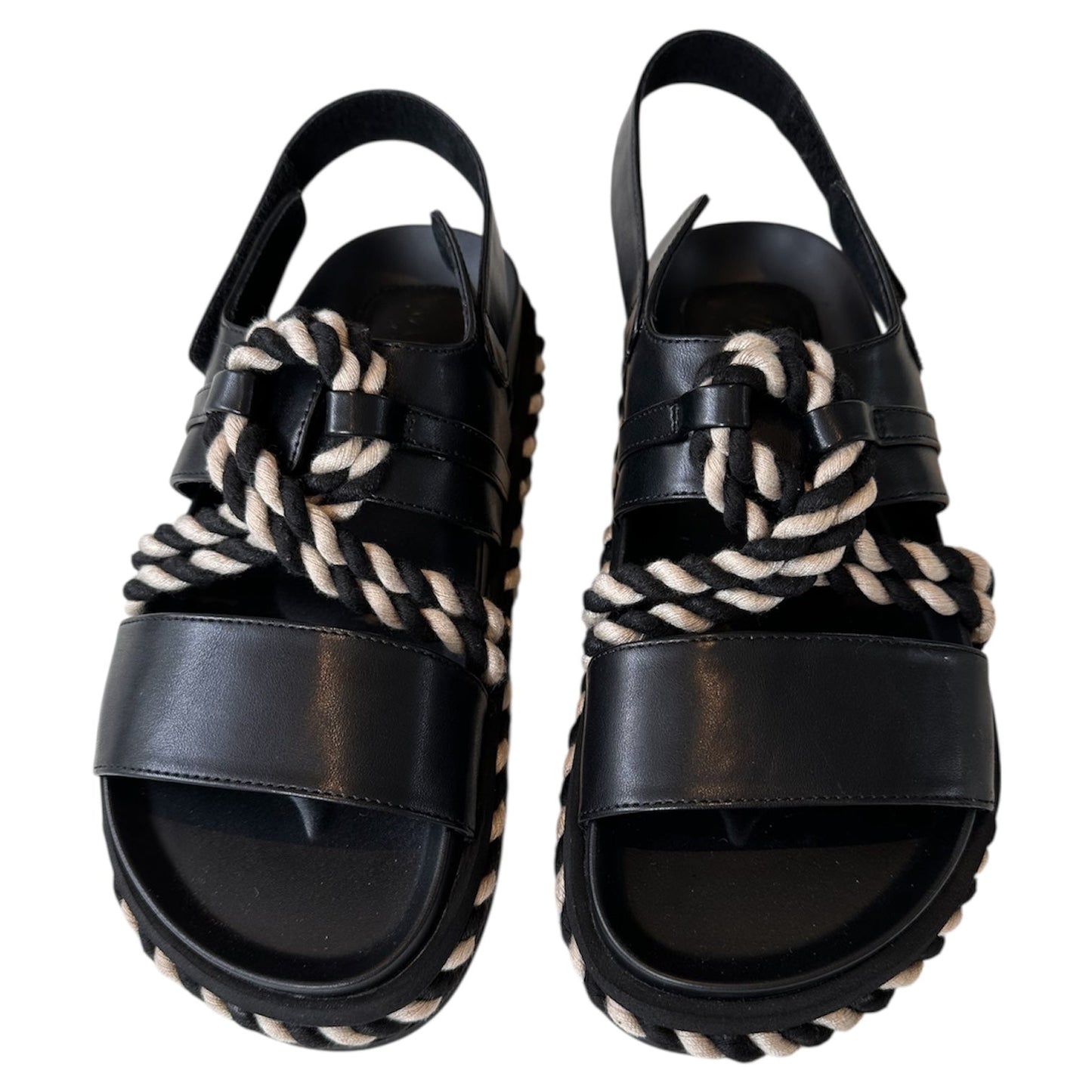 Walnut Melbourne Luna Sandal (Black)