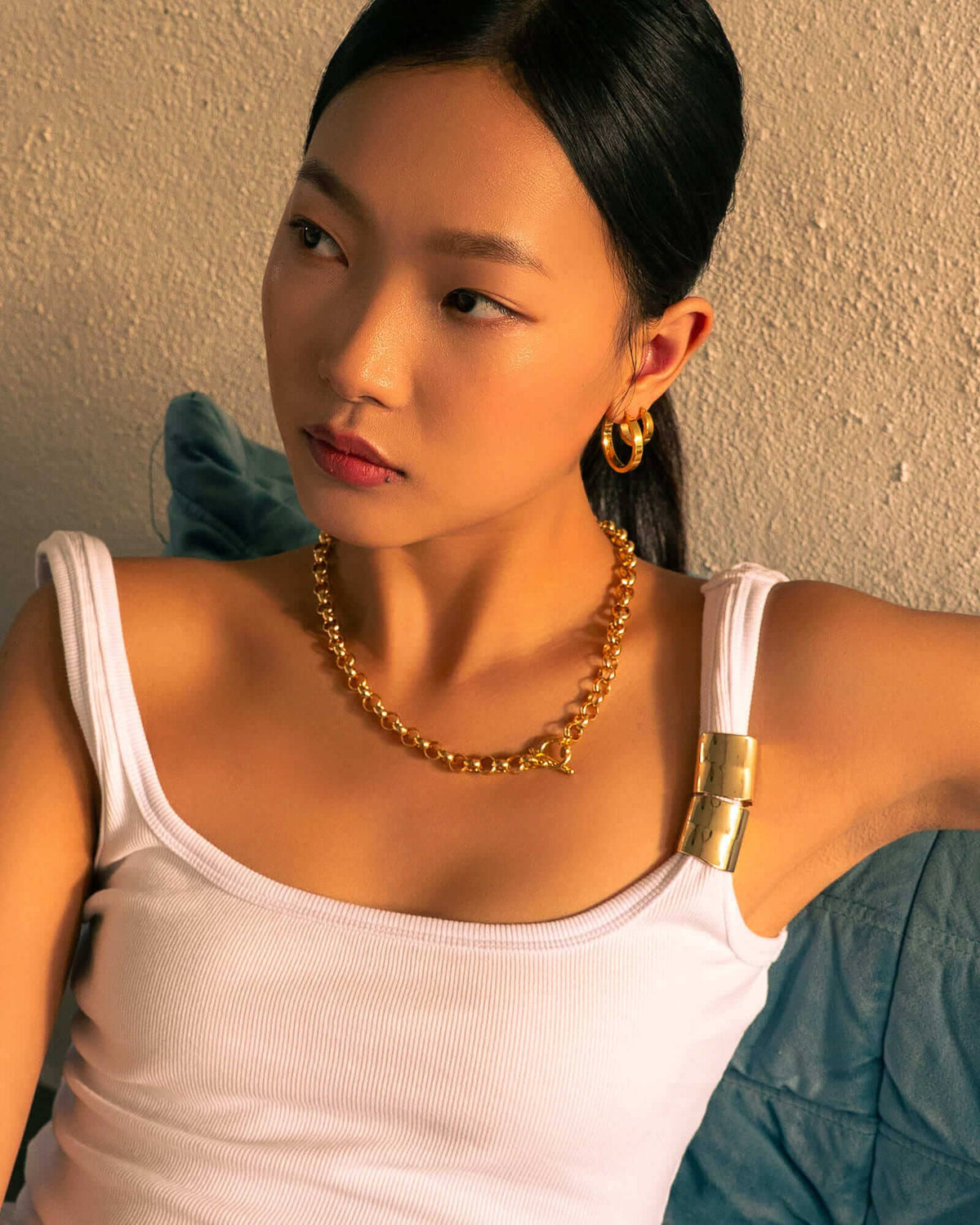 LAVANA Luna Gold Hoop Earrings