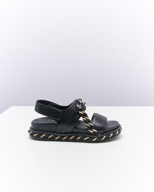 Image of Sandals. Productname: Walnut Melbourne Luna Sandal in Black colour by brand - Walnut Melbourne