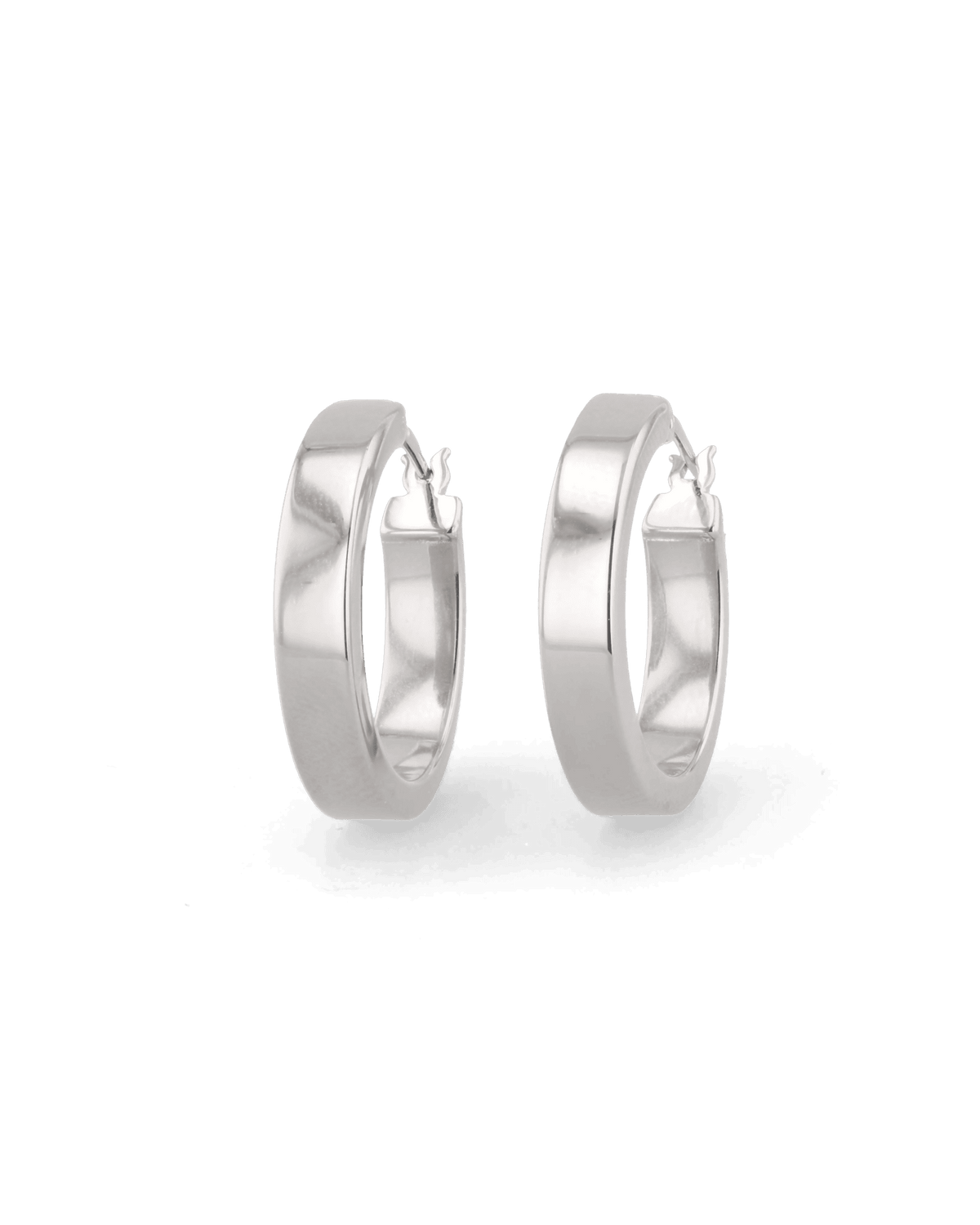 LAVANA Luna Silver Hoop Earrings