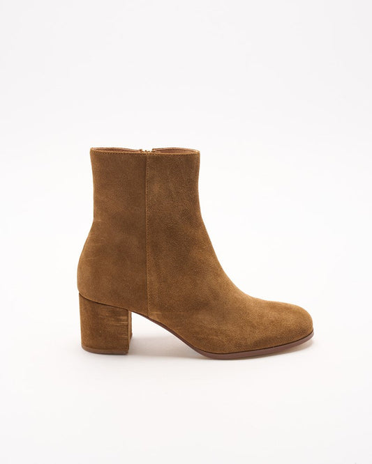 Image of Boots. Productname: Walnut Melbourne Luna Leather Boot in Tan Suede colour by brand - Walnut Melbourne