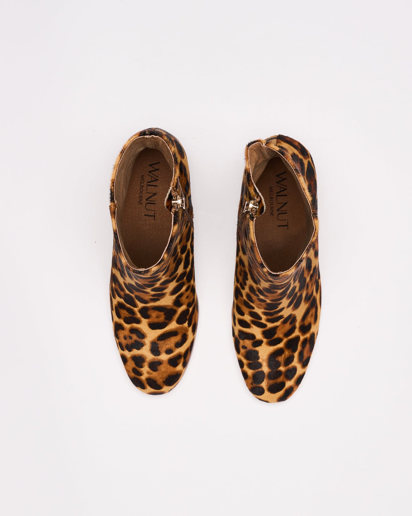Walnut Melbourne Luna Leather Boot (Tan Leopard)