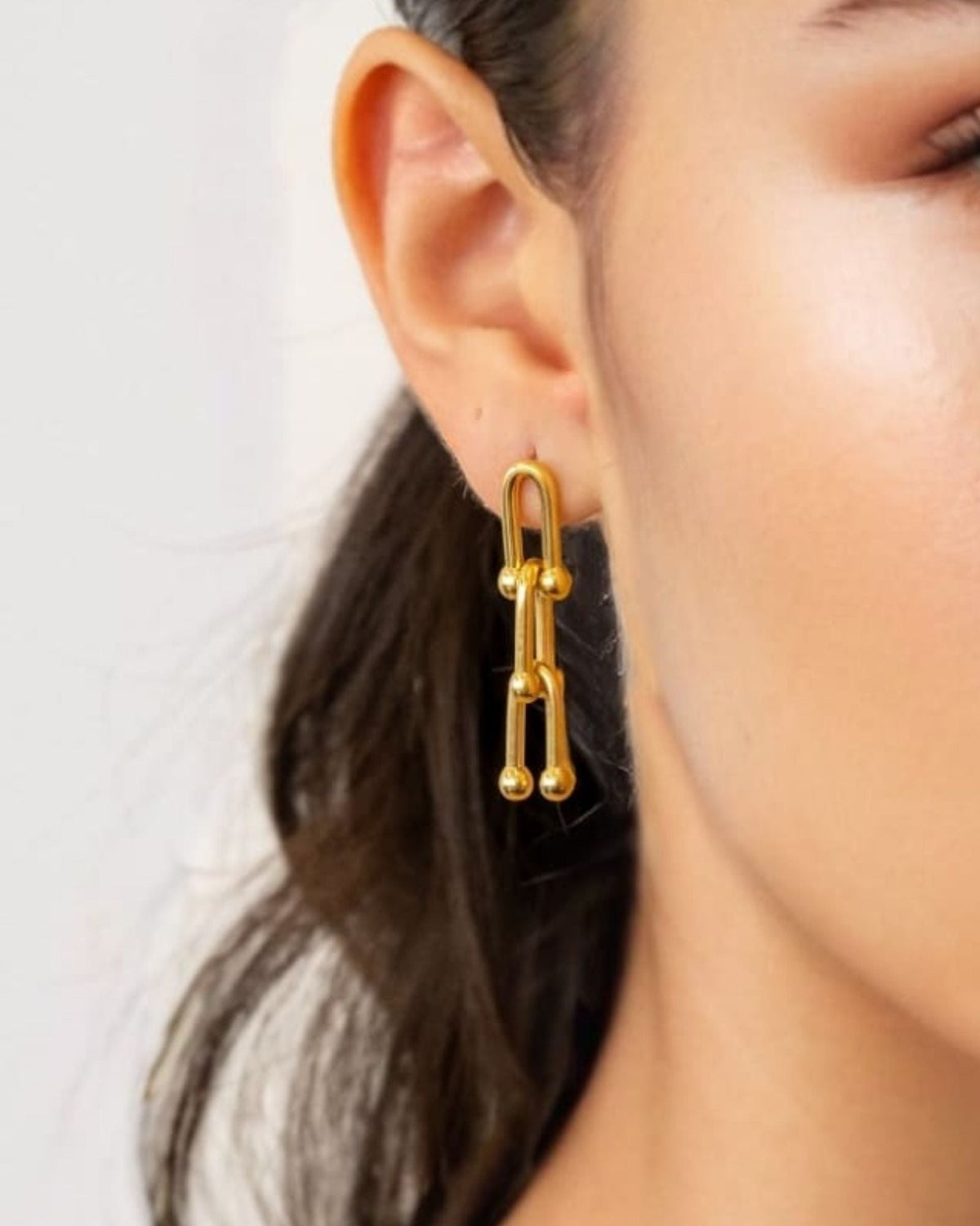 LAVANA Luxe Link Gold Earrings