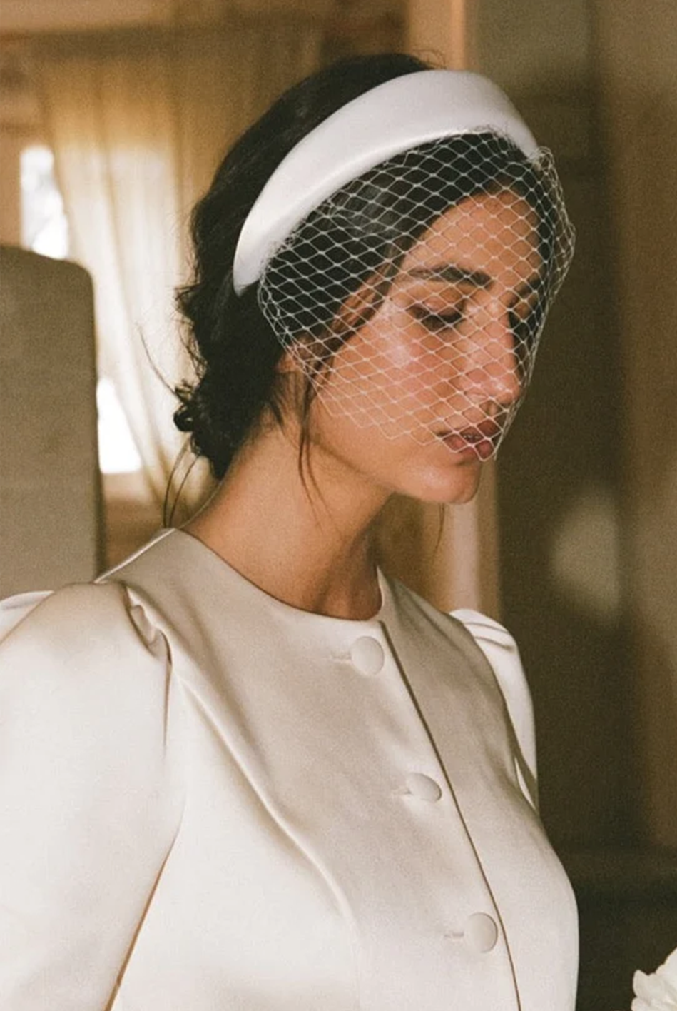 Image of Hair Accessories. Product name - Victoria Headband in White colour by brand - MANNING CARTELL