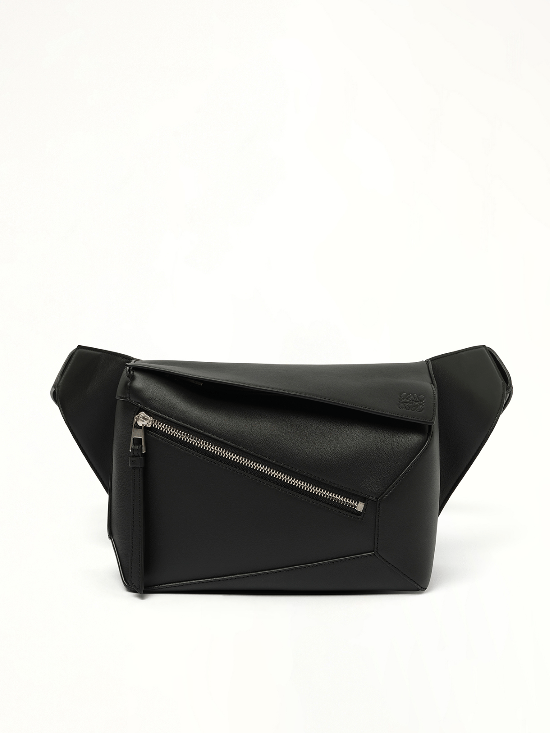 Image of Bags. Product name - Puzzle Edge Small Bumbag in Black colour by brand - LOEWE