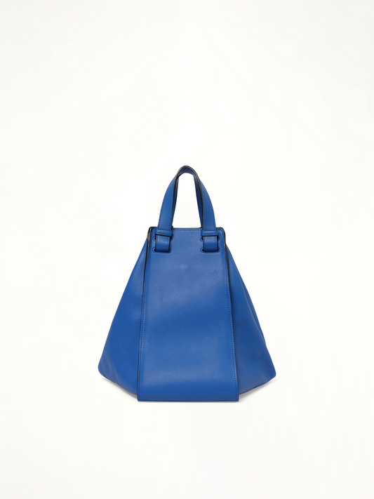 Image of Bags. Productname: LOEWE Medium Hammock Bag in Classic Calfskin in Elc Blue colour by brand - LOEWE