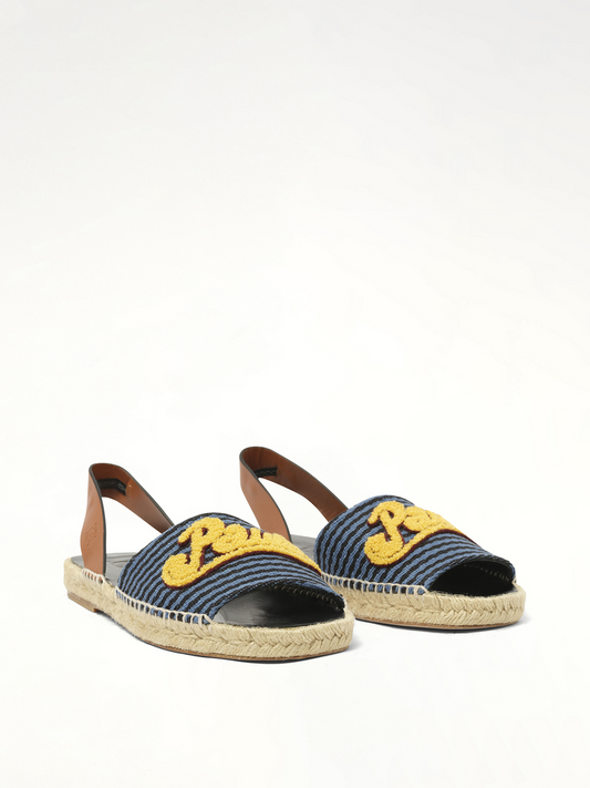 LOEWE Loewe x Paula Stripe Espadrille (Navy)