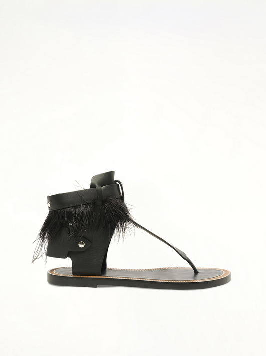 Image of Sandals. Productname: ISABEL MARANT Jadyn Sandals in Black colour by brand - ISABEL MARANT