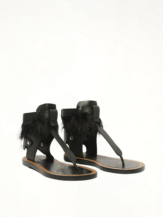 ISABEL MARANT Jadyn Sandals (Black)