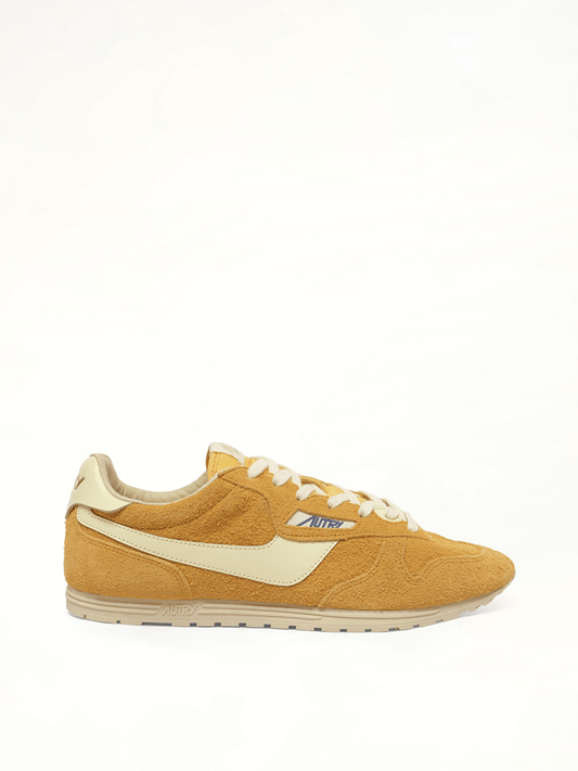 Image of Sneakers. Productname: AUTRY Windspin Low Sneakers in YELLOW colour by brand - AUTRY
