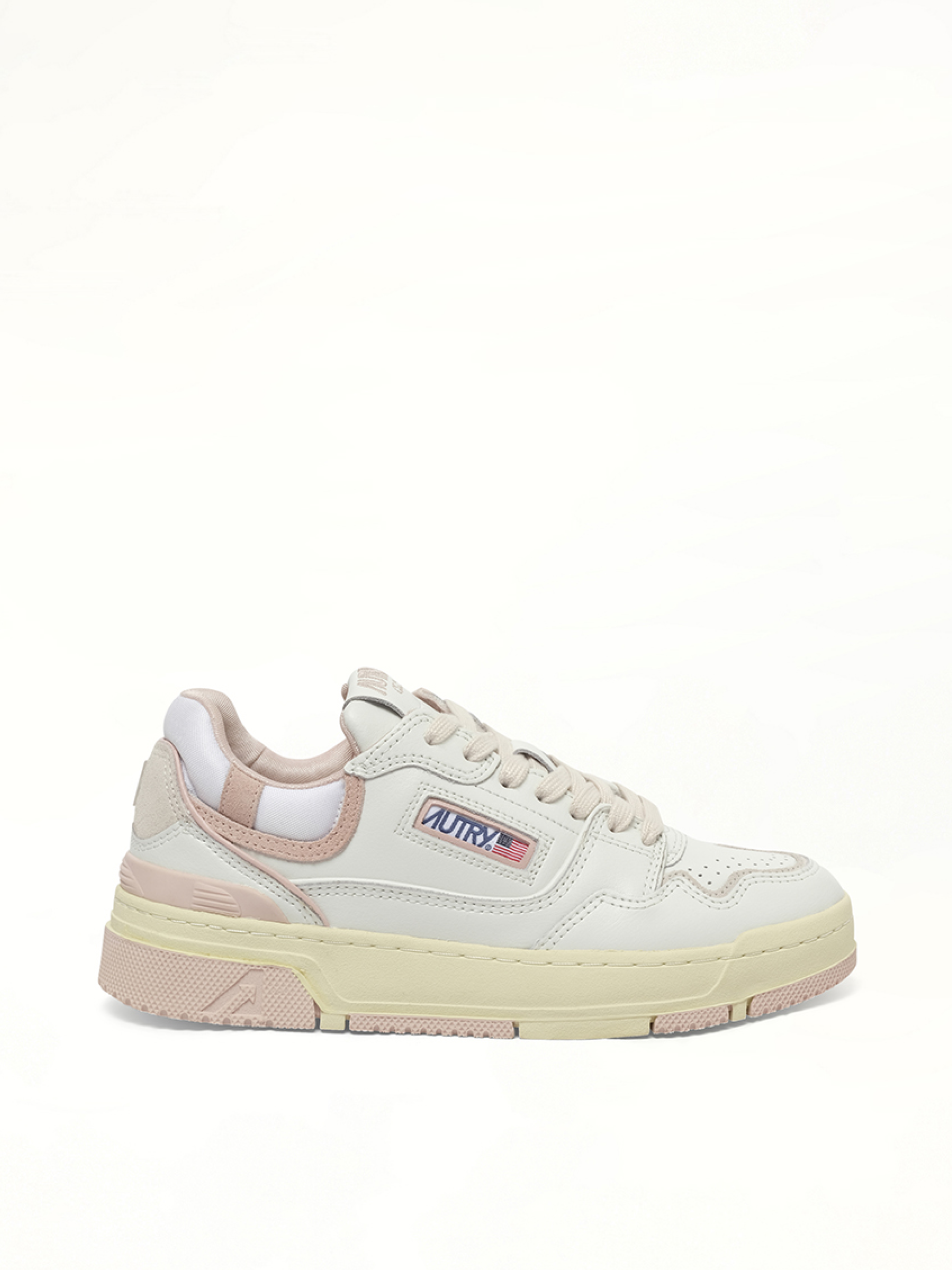 Image of Sneakers. Product name - CLC Low Sneakers in White colour by brand - AUTRY