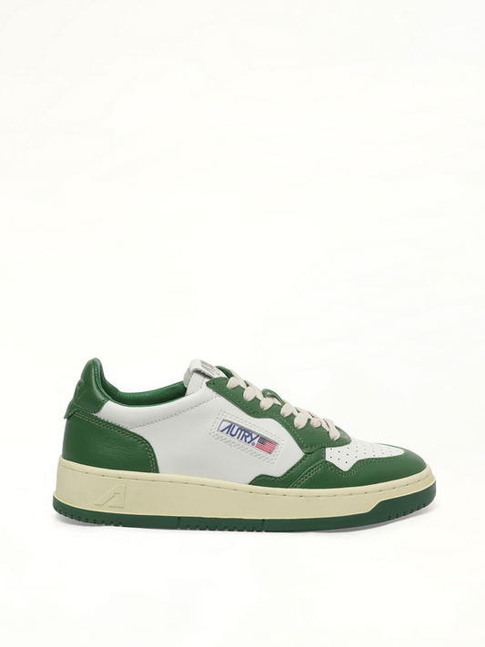 Image of Sneakers. Product name - Medalist Low Bicolour Sneakers in White colour by brand - AUTRY