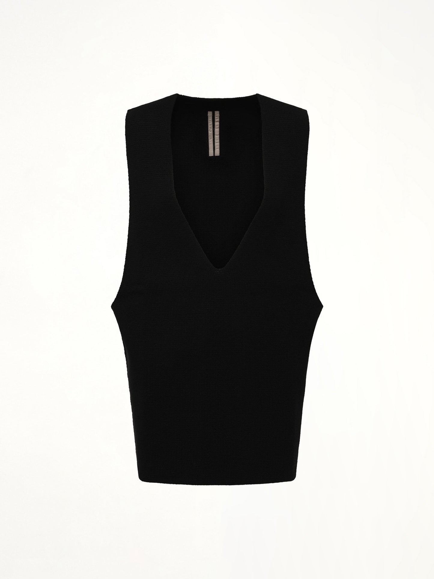 RICK OWENS V Tank Sweater (Black)
