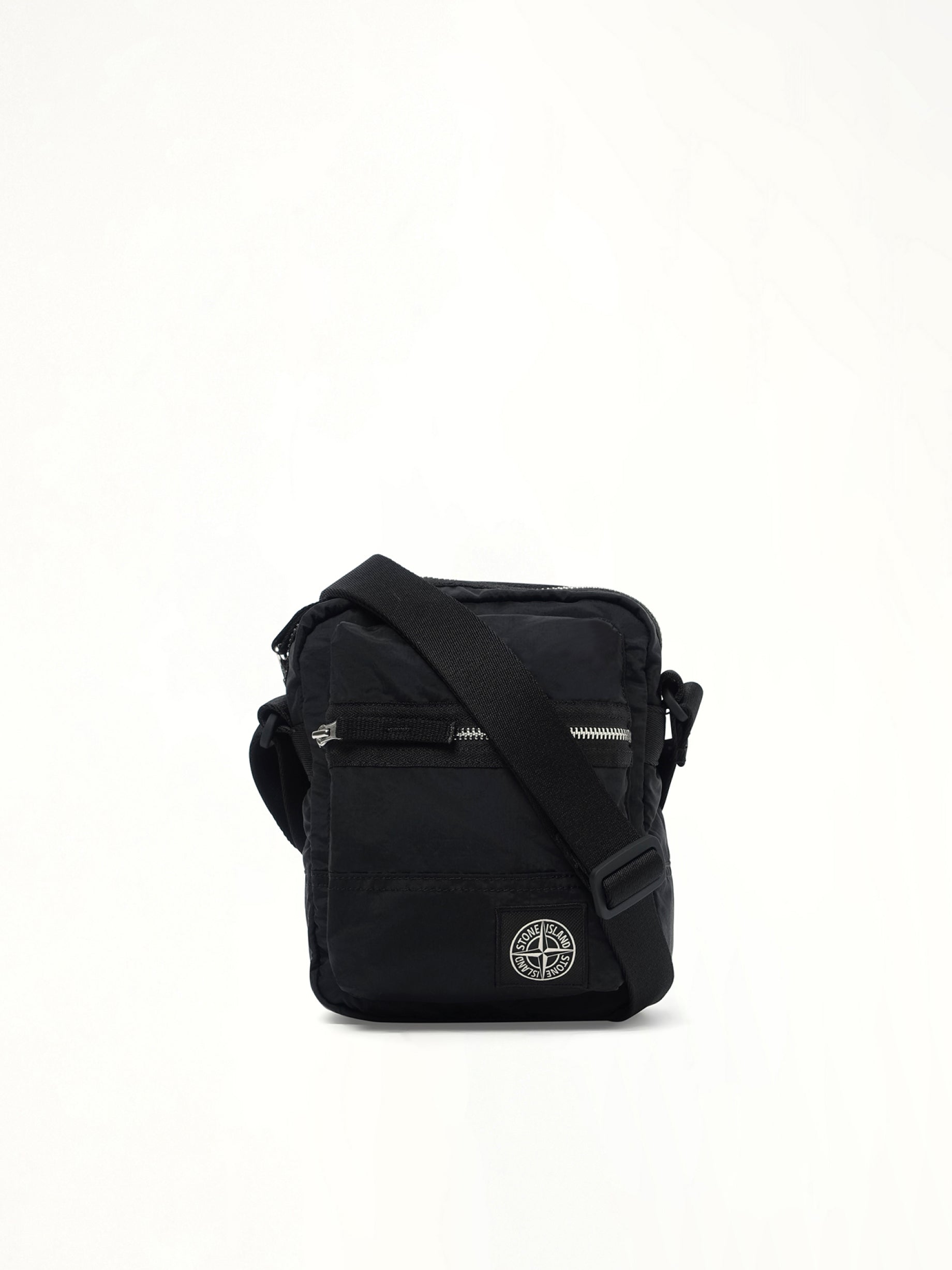 Image of Bags. Product name - 920001 Coated Nylon Pouch in Black colour by brand - STONE ISLAND