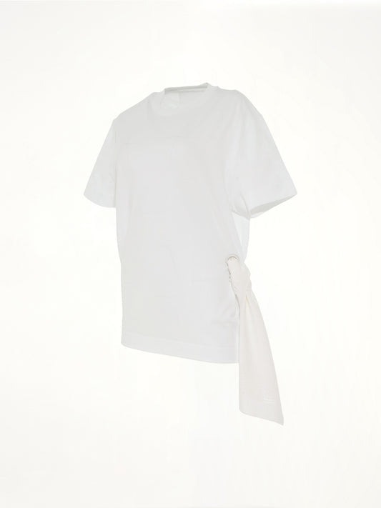 GIVENCHY Side Scarf T-Shirt (White)