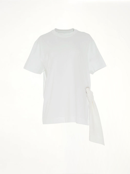 Image of Accessories. Productname: GIVENCHY Side Scarf T-Shirt in White colour by brand - GIVENCHY