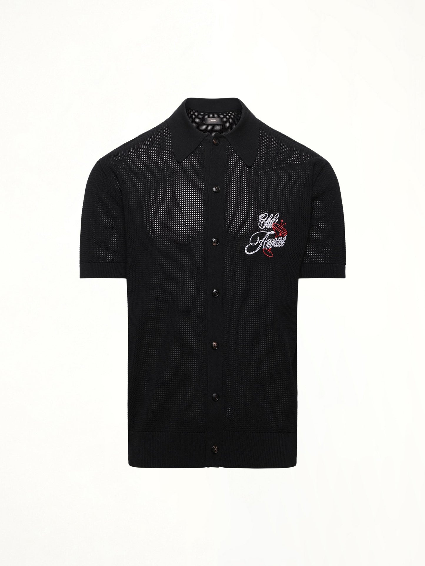 Club Amiri Crochet Shirt (Black)
