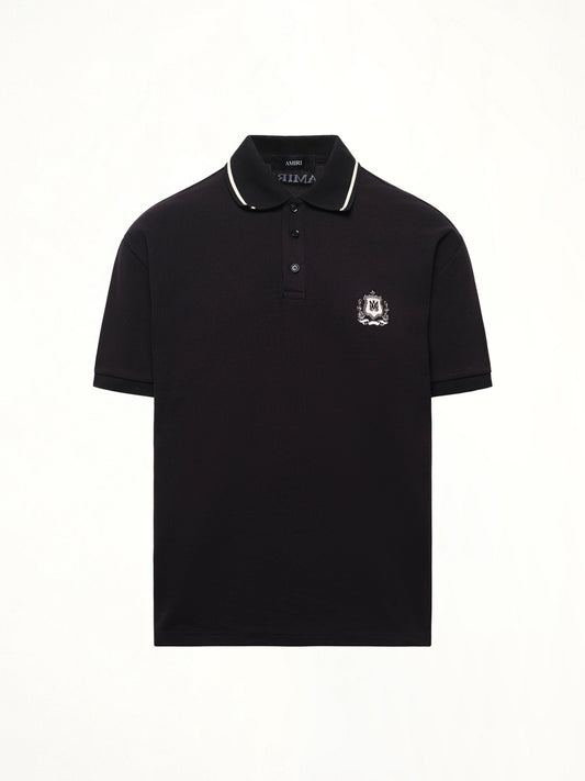 AMIRI MA Crest Polo (Black)