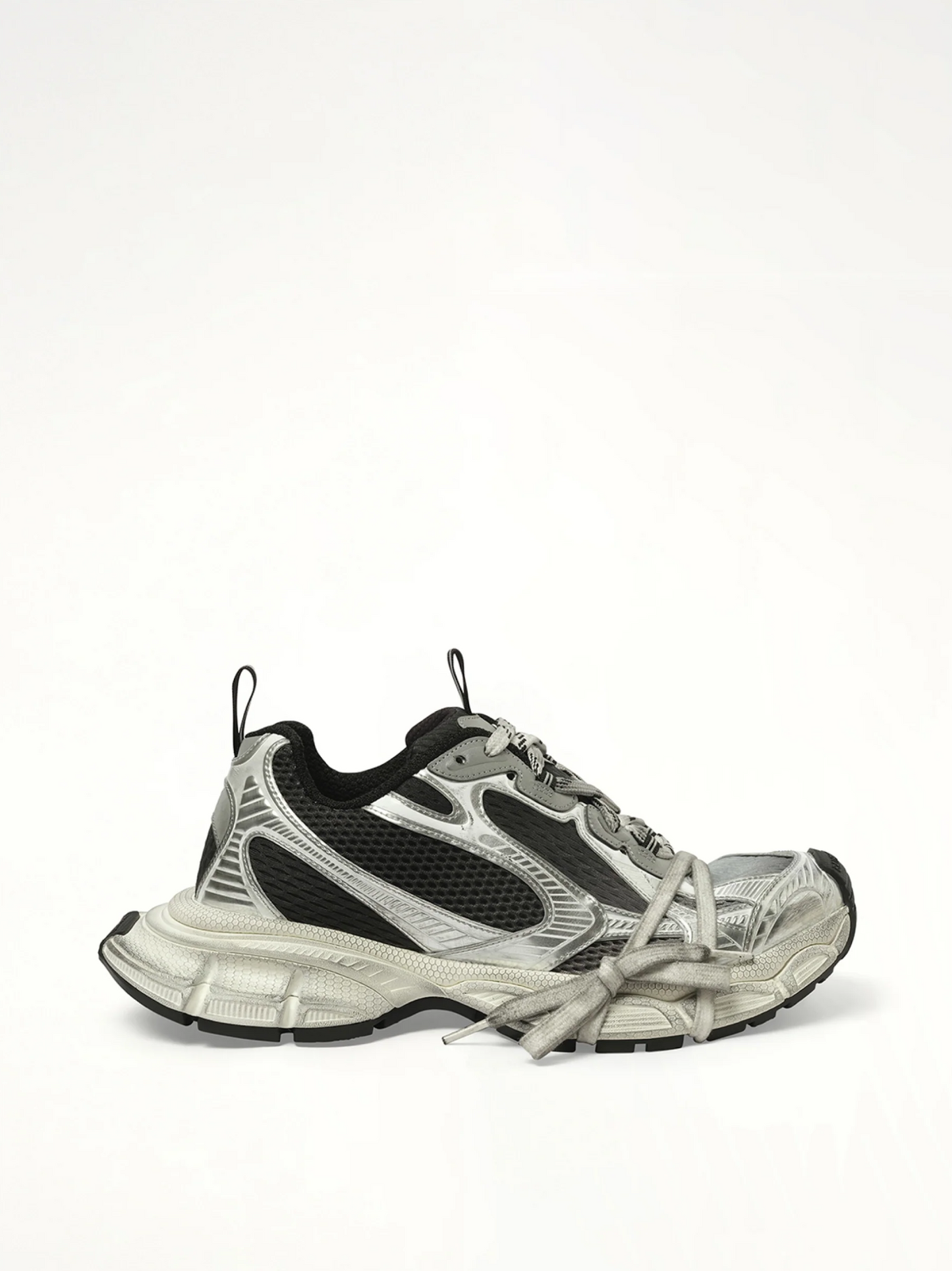 Image of Sneakers. Productname: BALENCIAGA 3XL Toe Spray Sneaker in Black colour by brand - BALENCIAGA