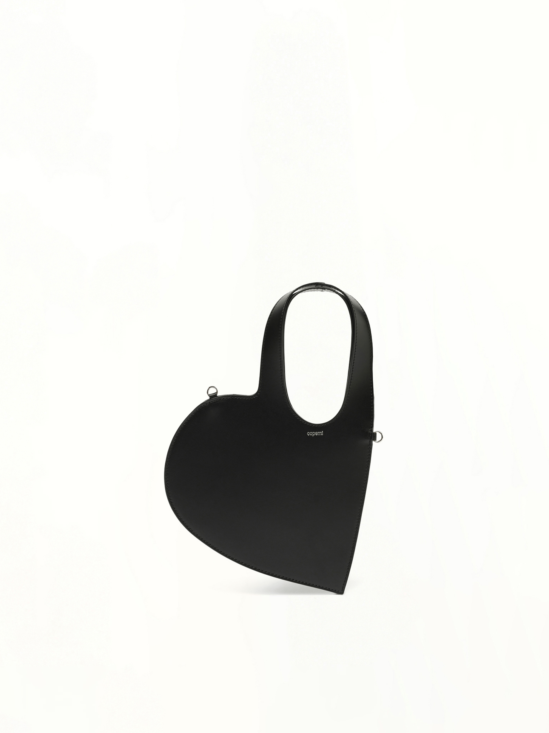 Image of Bags. Productname: COPERNI Crossbody Baby Heart Tote Bag in BLACK colour by brand - COPERNI