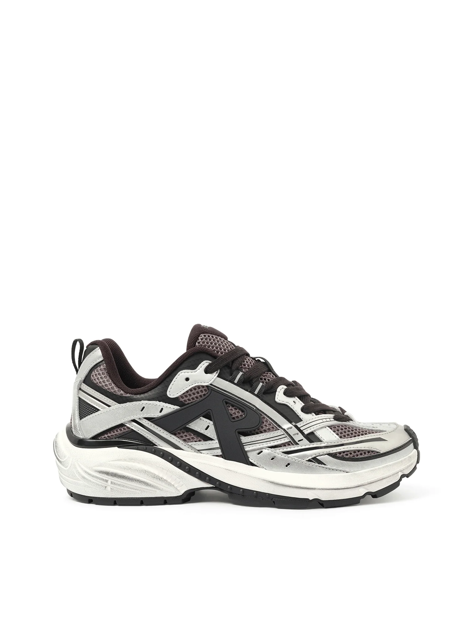 Image of Sneakers. Product name - Storm Runners Sneakers in Silver colour by brand - REPRESENT