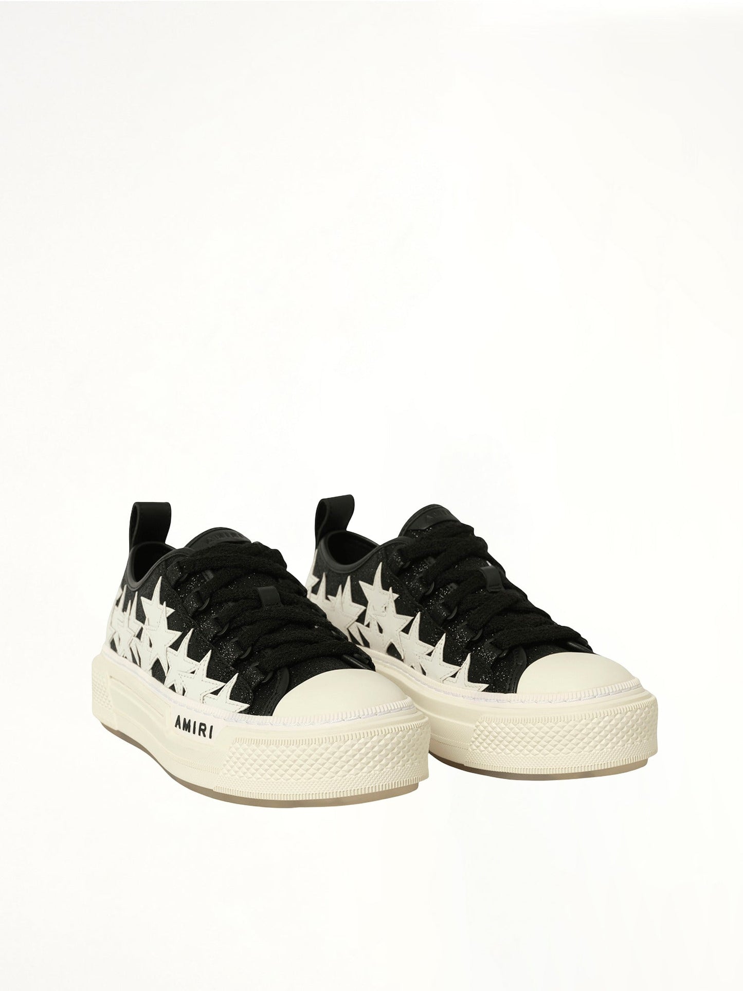 AMIRI Glitter Stars Court Low Sneaker (Black)