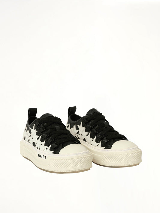 AMIRI Glitter Stars Court Low Sneaker (Black)
