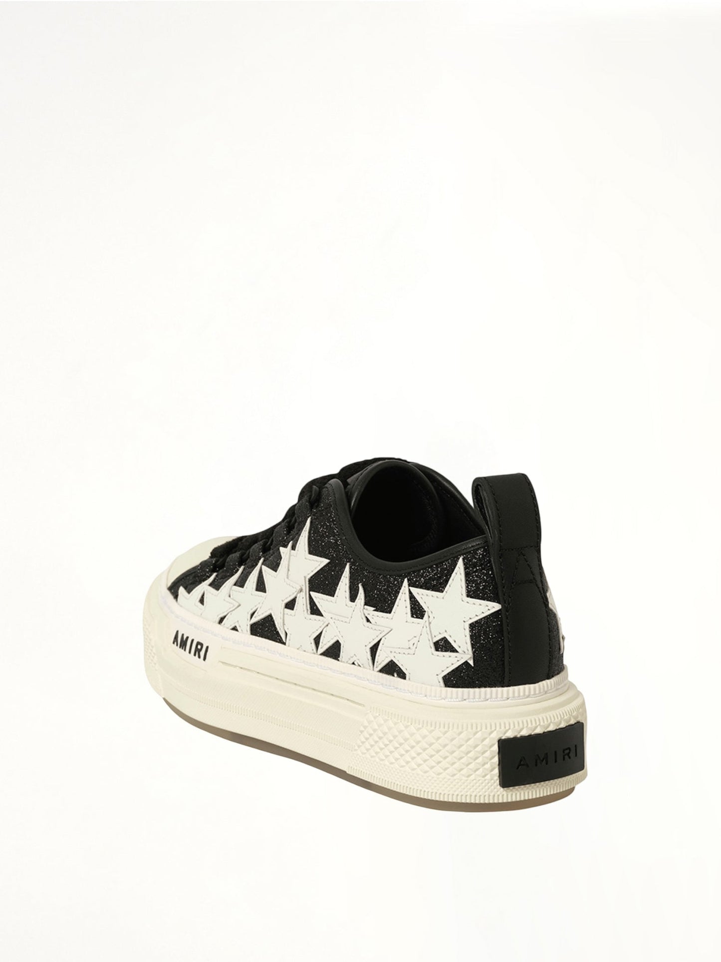 AMIRI Glitter Stars Court Low Sneaker (Black)