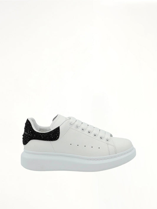 Image of Sneakers. Product name - Larry Oversized Heel Sneaker in White colour by brand - ALEXANDER MCQUEEN