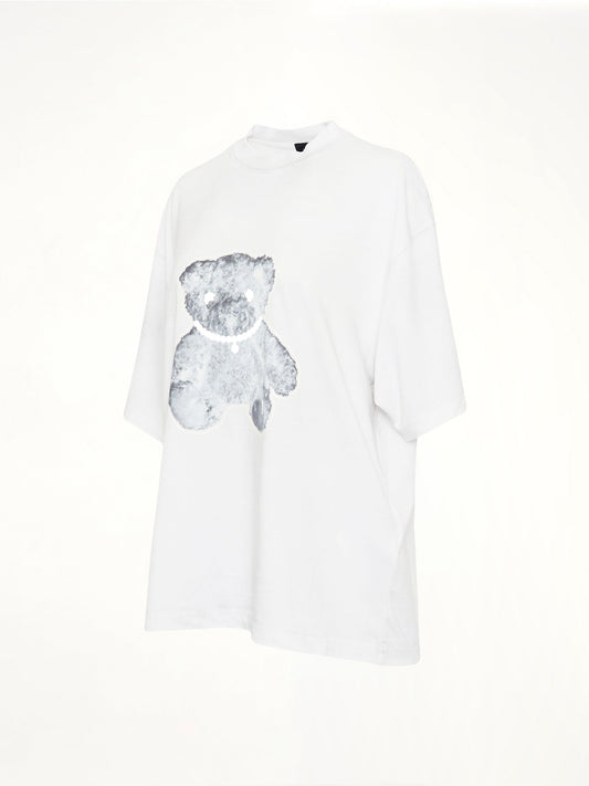 WE11DONE Pearl Necklace Teddy T-Shirt (White)