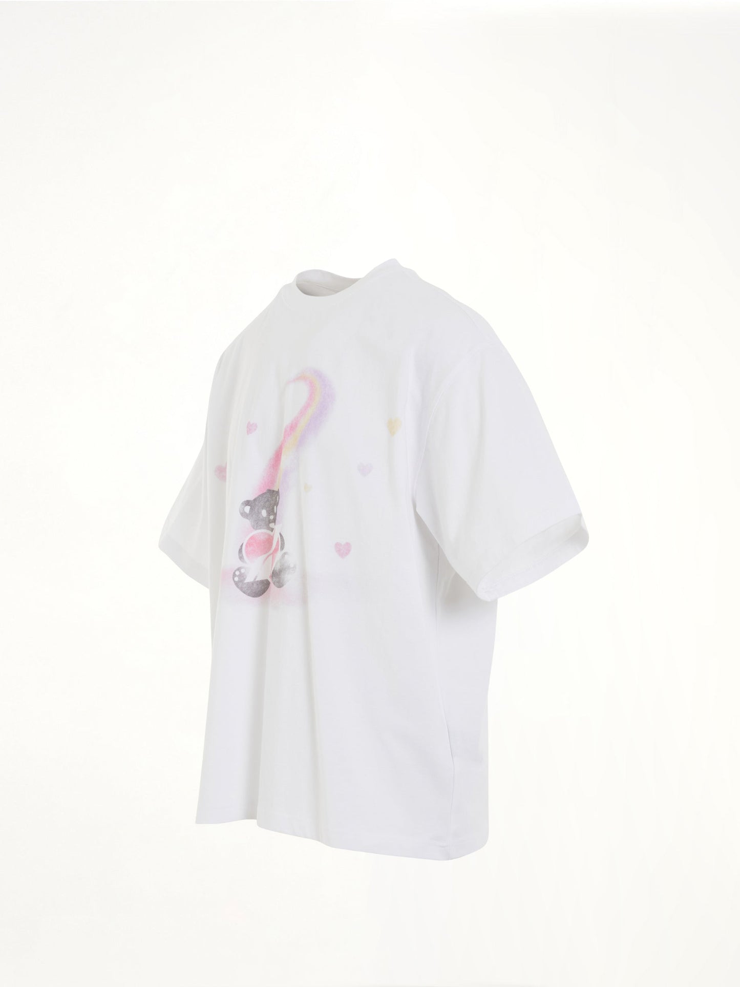 WE11DONE Teddy Bear Print T-Shirt (White)