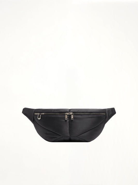 Image of Bags. Product name - Rick Owens x Moncler Bumbag in Black colour by brand - RICK OWENS