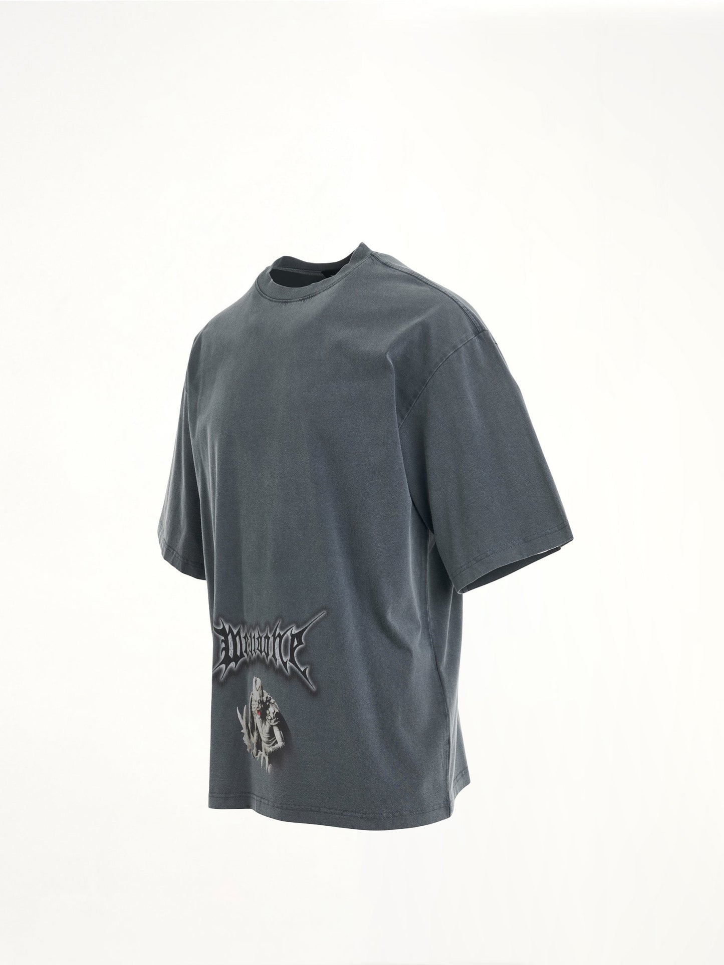 WE11DONE Vintage Horror Print T-Shirt (Navy)